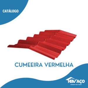 Cumeeira Galvalume Vermelha