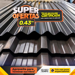 Telha Galvalume 0.43